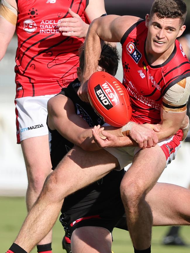 Mick Mattingly playing for West Adelaide in 2023. (SANFL Image/David Mariuz)