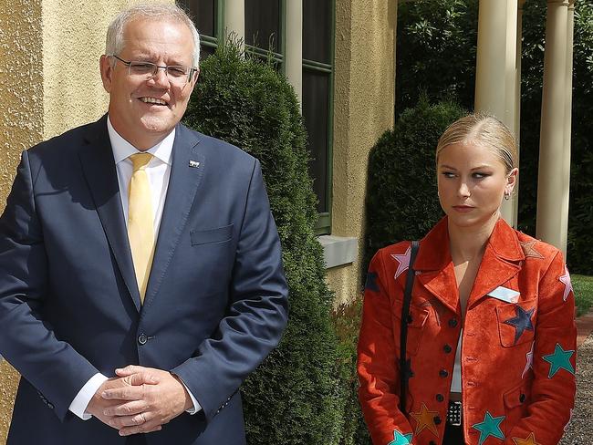 We are still talking about the “side-eye” encounter between Tame and Scott Morrison. Picture: Gary Ramage