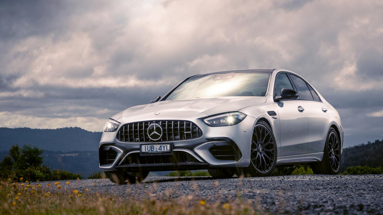 The Mercedes-AMG C63 S E-Performance is a relatively rare sight on the road.