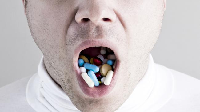 Generic image: A druggie nearly choked after trying to hide his stash in his mouth.