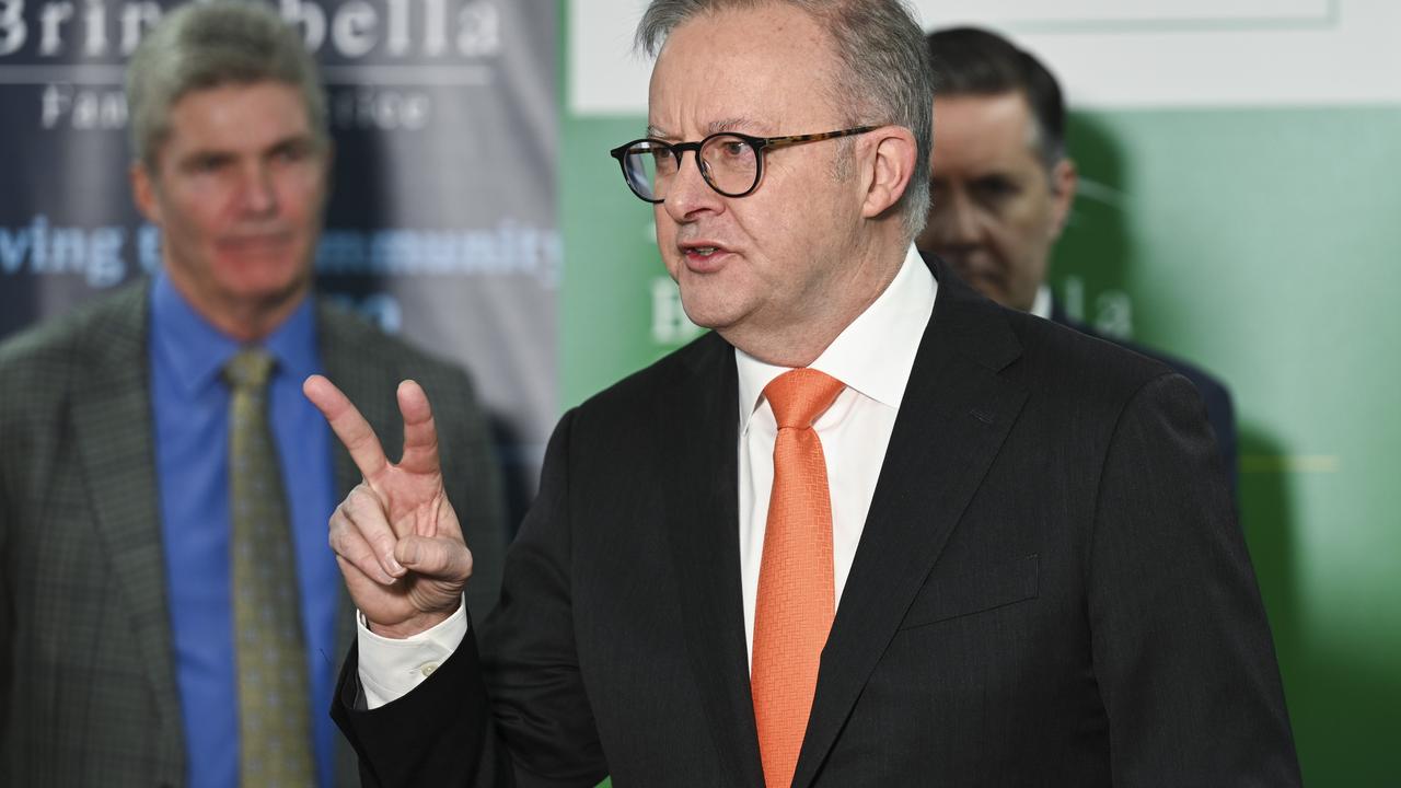 Prime Minister Anthony Albanese. Labor’s proposed green-rating system for institutional investors would not include gas as sustainable. Picture:  NewsWire