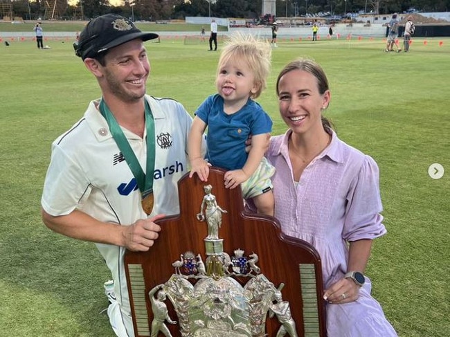 Hilton Cartwright with his wife Tameka and their first born. Source: Instagram