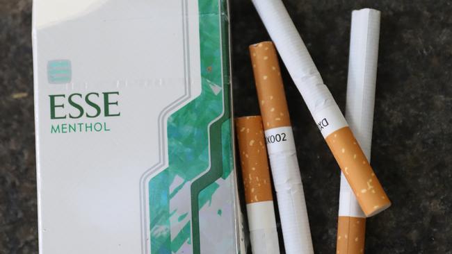 Cigarettes smuggled in from overseas can sell for less than $5 a pack. Picture John Grainger