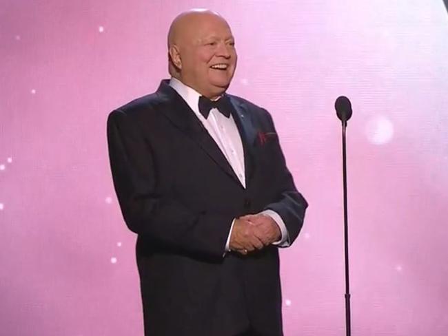 Bert Newton at the 2018 Logies. Picture: Channel 9