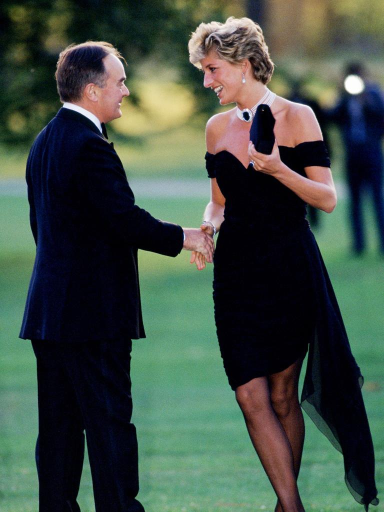 Princess Diana at a Gala at the Serpentine Gallery in Hyde Park in 1994. Picture: Tim Graham/Getty Images