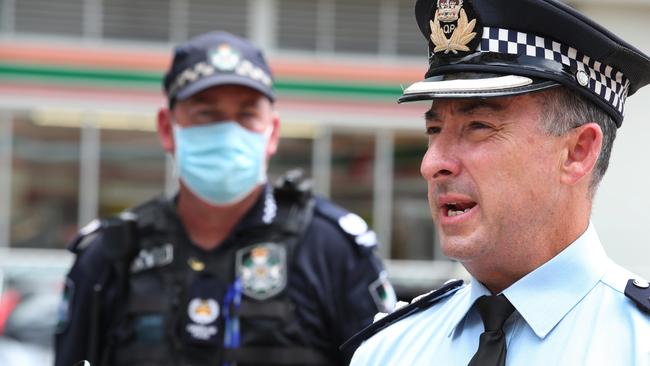 Gold Coast District Acting Chief Superintendent Rhys Wildman and who helped manage and supervise border operations at the Tweed Border. Picture Glenn Hampson