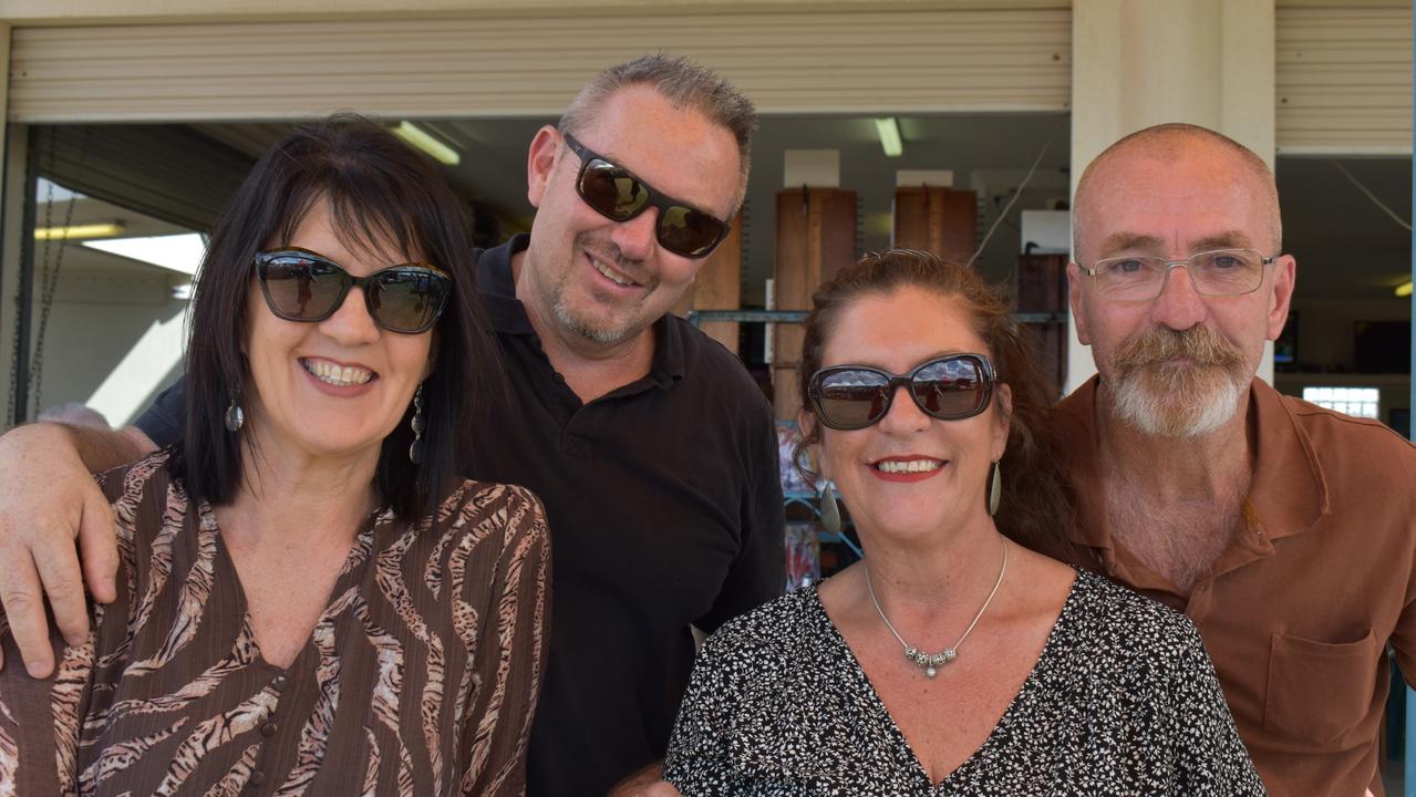 Ally and Bradley Young, Jaye and Dave Grieve at the 100 Club Cup race day 2023 in Gympie.