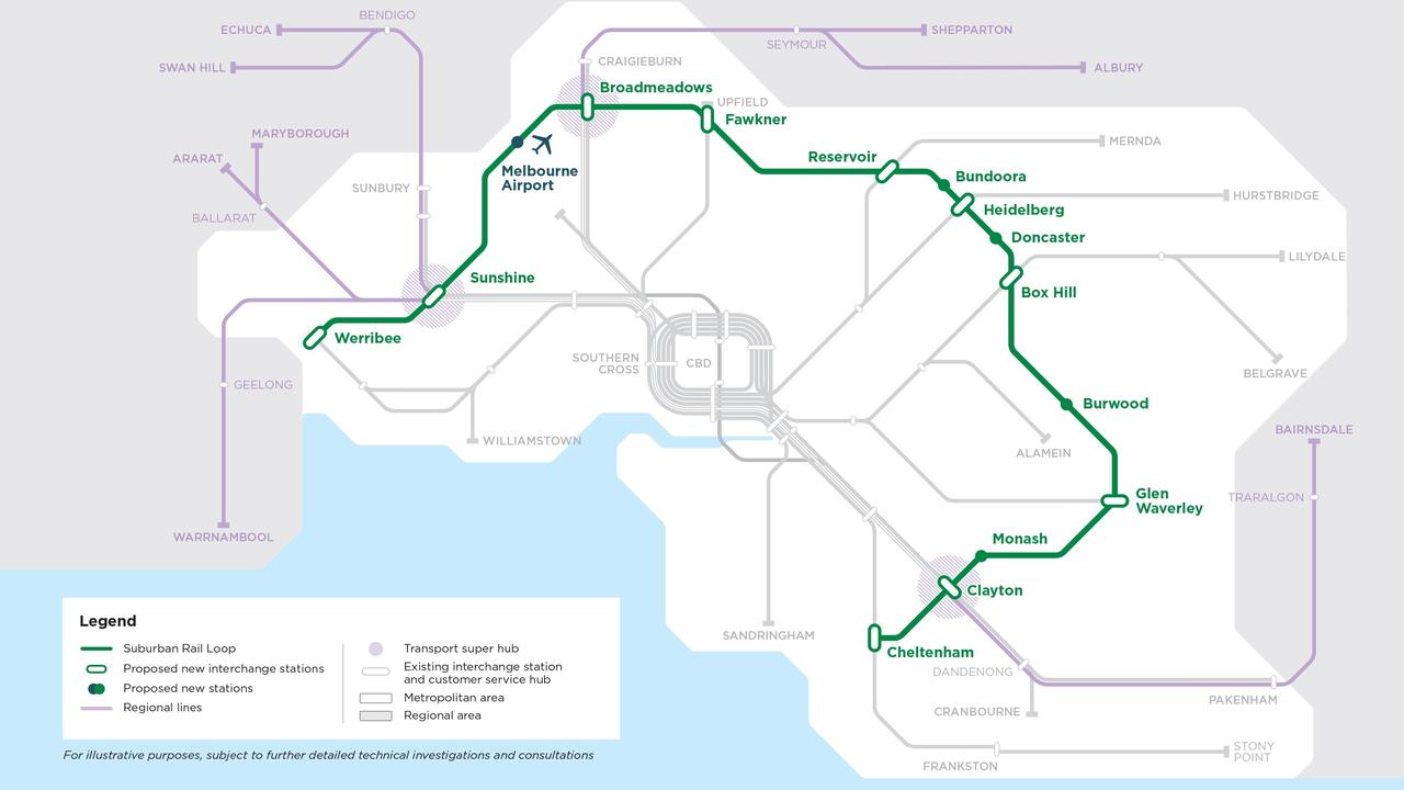 The first stage of the project, between Cheltenham and Box Hill, has already been promised $2bn by the Albanese Government.