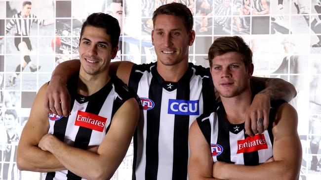 Collingwood recruits Patrick Karnezis, Jesse White and Taylor Adams.