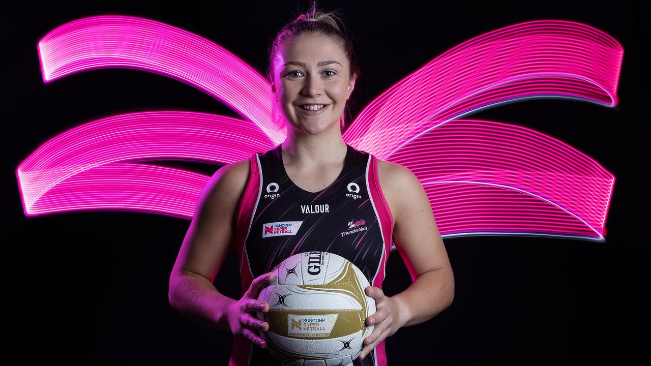 Georgie Horjus is another Adelaide Thunderbirds player to have a massive 2023 season. Picture: Sarah Reed/Getty Images