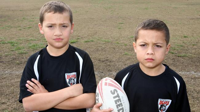 Nate and Maaka Hakiwai as kids.