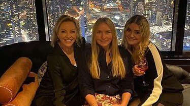 Tilly Ramsay with Rebecca Gibney and Collette Dinnigan when the trip were filming Celebrity MasterChef in Melbourne. Picture: Instagram