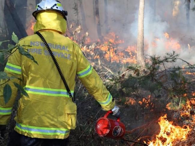 Hazard reduction burn from RFS