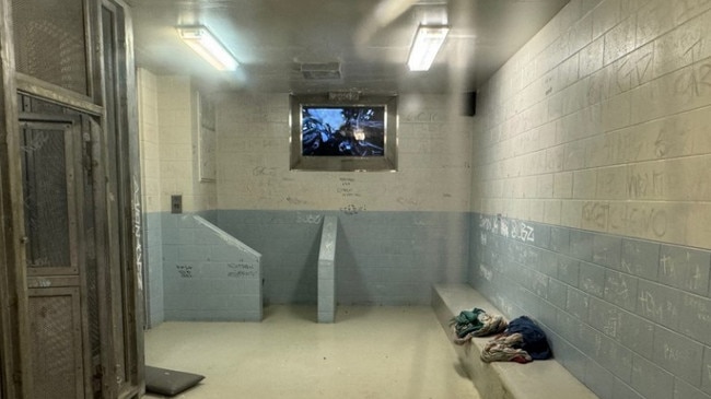 The Common room area of the men's unit inside the Cairns watch house. Picture: Queensland Ombudsman