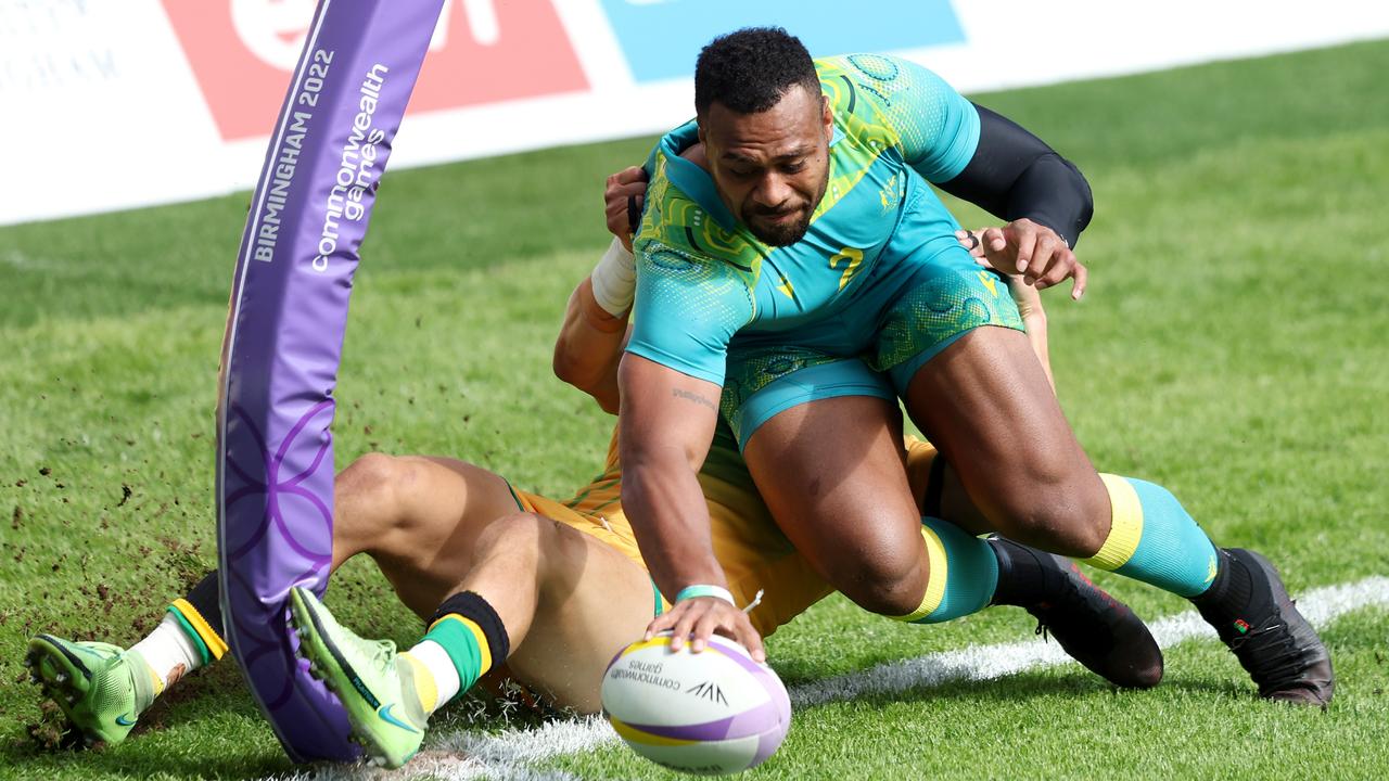 Samu Kerevi was injured at the Commonwealth Games.  (Photo by Matthew Lewis/Getty Images)