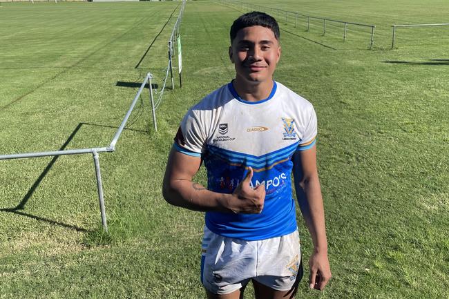 Jairus Halahala was all smiles after Redcliffe State high qualified for the Langer Trophy.