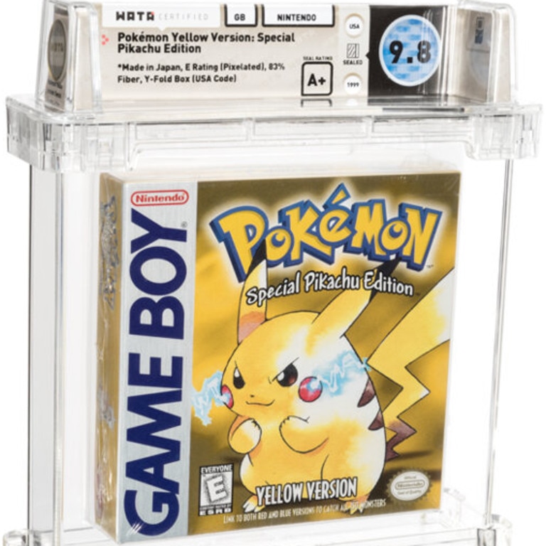 The Pokemon Yellow game. Picture: Heritage Auctions