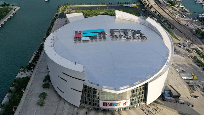 At one point a Miami stadium was called the “FTX Arena”. (Photo by JOE RAEDLE / GETTY IMAGES NORTH AMERICA / Getty Images via AFP)