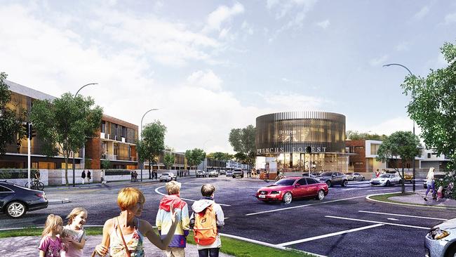 An artist’s impression of the council’s vision for a Frenchs Forest town centre. Picture: supplied