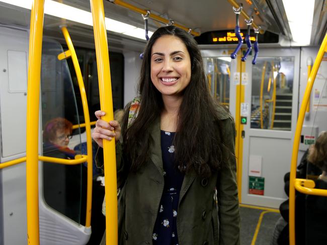 Packed train a standing joke... Dulwich Hill commuter Suzanna Azevedo