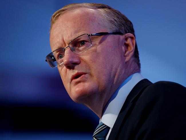 SYDNEY, AUSTRALIA - NewsWire Photos MARCH 8, 2022:  Governor, Reserve Bank of Australia, Philip Lowe during his keynote address at the 2023 AFR Business Summit in Sydney. Picture: NCA NewsWire / Nikki Short