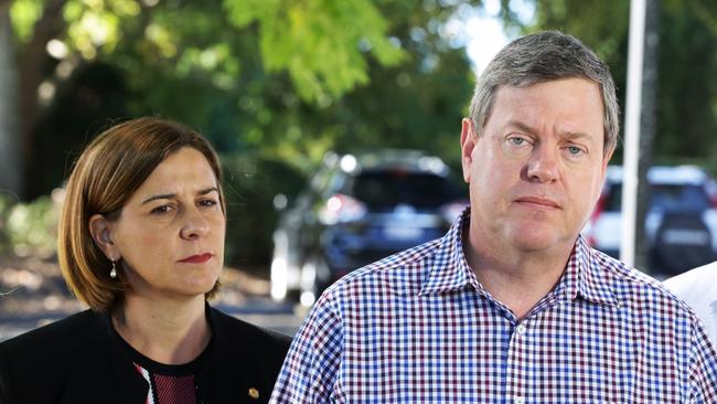 New Opposition Leader Tim Nicholls and deputy Deb Frecklington. Picture: Liam Kidston