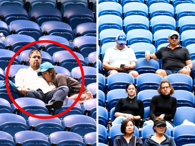 Scheduling issues throughout the Australian Open often resulted in near-empty stands in major games. Image: Getty/X