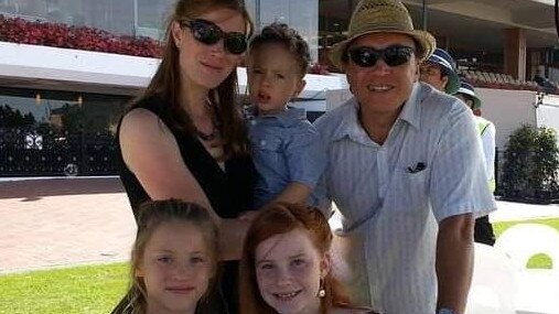 Monica and Rocky Chai with children Alvie, Sienna and Sabine. Picture: Supplied