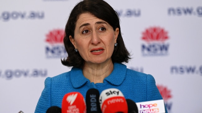 NSW Premier Gladys Berejiklian confirmed the unvaccinated will be able to participate from December 1. Picture: Bianca De Marchi - Pool/Getty Images