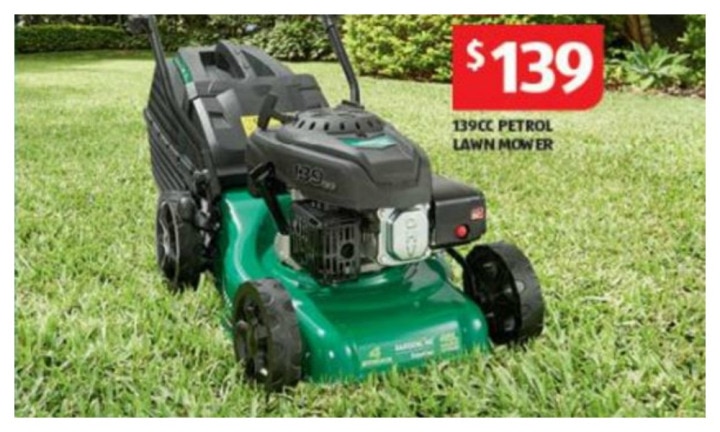 Aldi lawnmowers online