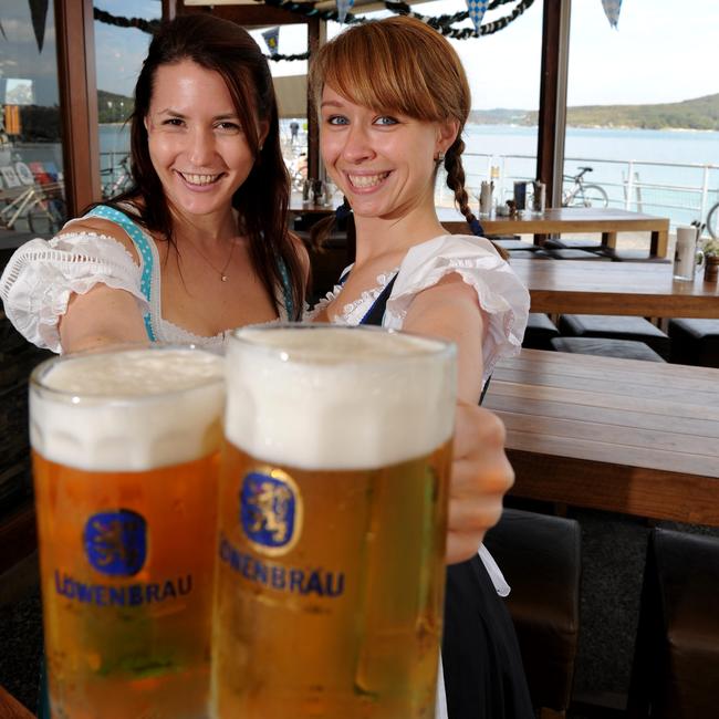 The Bavarian has views over Manly Cove towards North Harbour. Picture: Virginia Young