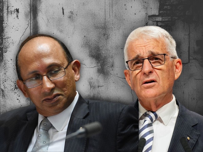 Former DFAT secretary Peter Varghese and former deputy prime minister John Anderson.