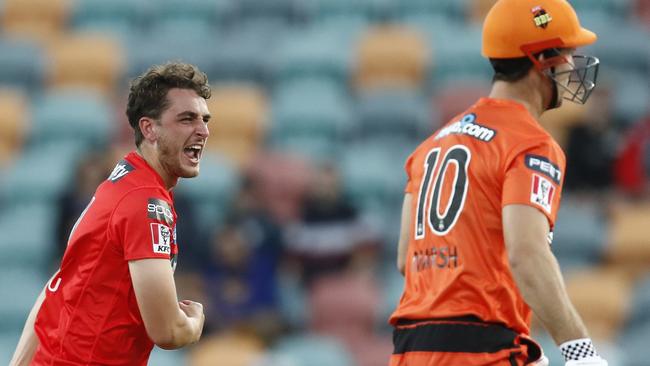 Renegades rookie Peter Hatzoglou made a big impact against Perth Scorchers. Picture: Getty Images