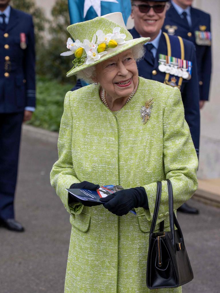 The Queen paid tribute to the RAAF’s “immense dedication to duty”. Picture: AFP