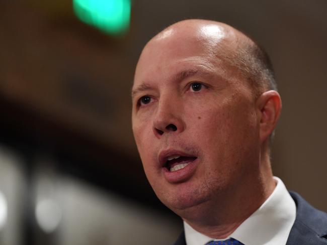 Home Affairs Minister Peter Dutton. Picture: AAP Image/Joe Castro