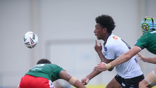 Ipswich SHS centre Tomu Cook playing for Souths Logan. Picture: Stephen Archer.