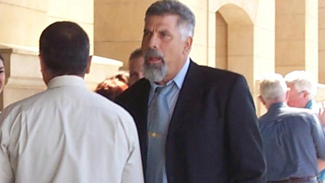 Agape Ministries leader Rocco Leo, outside the Supreme Court, prior to the cult’s collapse and his departure to Fiji.