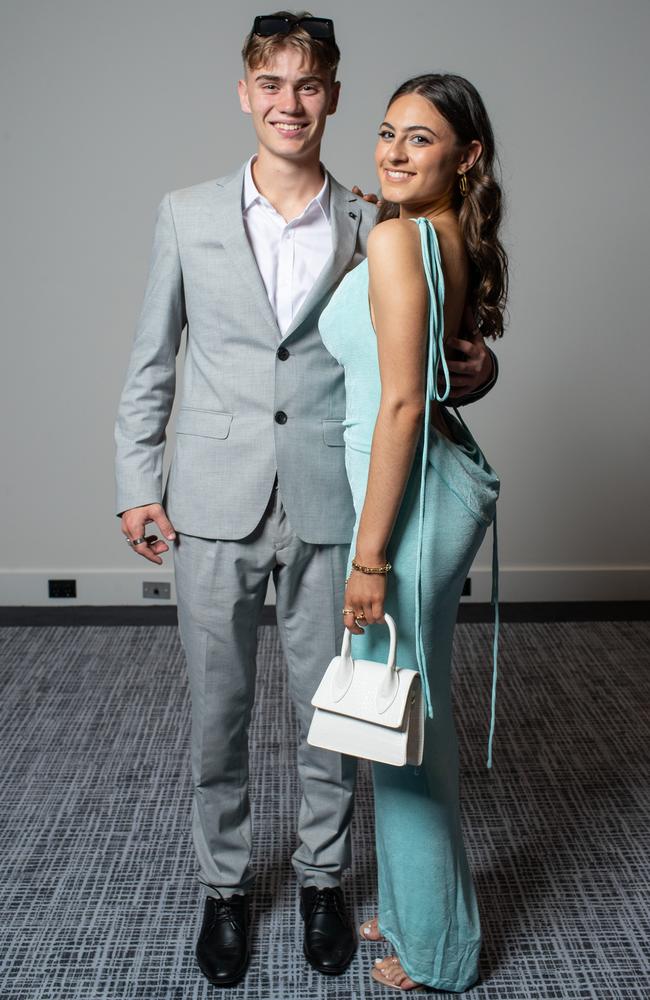 Jack Mason, 18, of Collaroy with Tahlia Stefan, 18, of North Curl Curl.