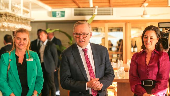 Prime Minister, Anthony Albanese attends a tourism roundtable on the Gold Coast. Picture: Glenn Campbell / NCA Newswire.