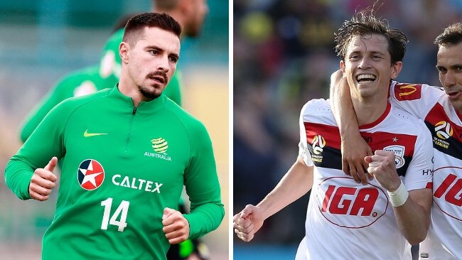 Socceroos call-ups Jamie Mclaren and Craig Goodwin.