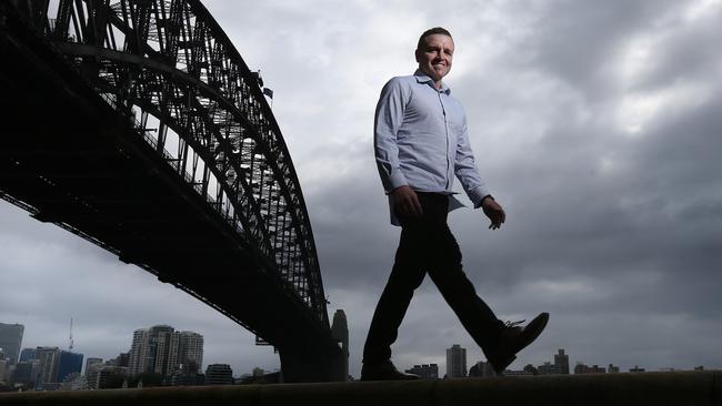 He will be walking to honour his friends that have lost their lives to melanoma and for future research. Picture: Toby Zerna