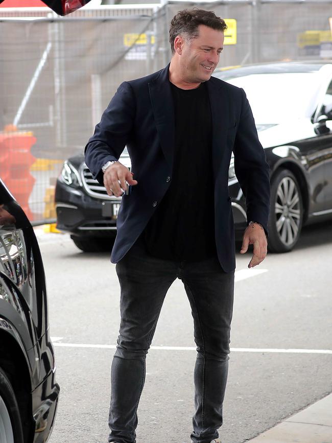 Karl Stefanovic arrives in Sydney. Picture: Diimex