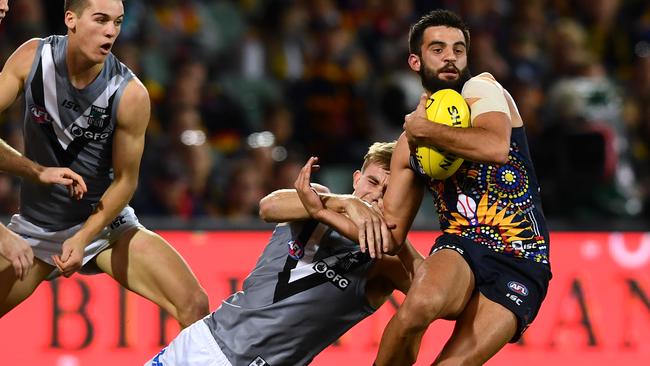 Two of our footy writers believe Wayne Milera is the player with the most to prove to new coach Matthew Nicks this summer. Picture: Mark Brake (AAP).