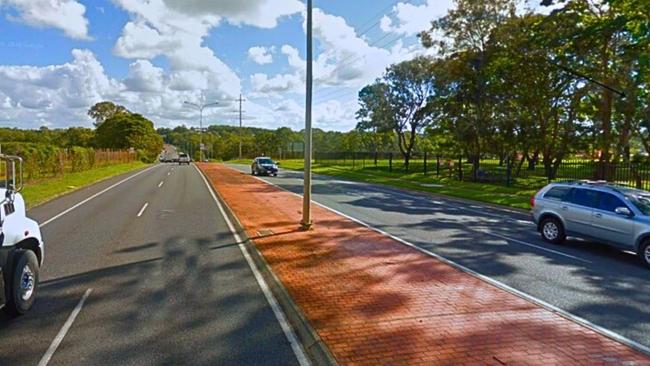 Finucane Rd, looking west, with the proposed hospital site on the right. Picture: Contributed