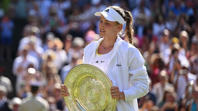 Kazakhstan's Elena Rybakina is looking to follow up her maiden title from last year. (Photo by SEBASTIEN BOZON / AFP)