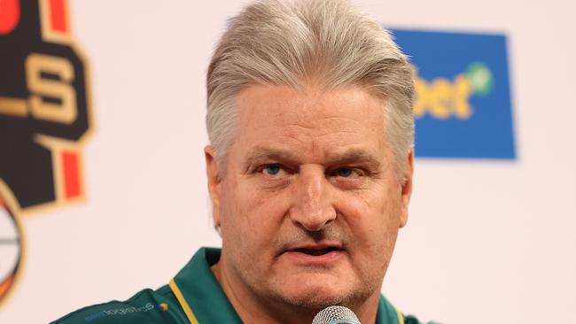 Tasmania JackJumpers coach Scott Roth. (Photo by Kelly Defina/Getty Images for NBL)