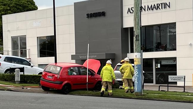 The crash at Southport. Picture: Andrew Potts