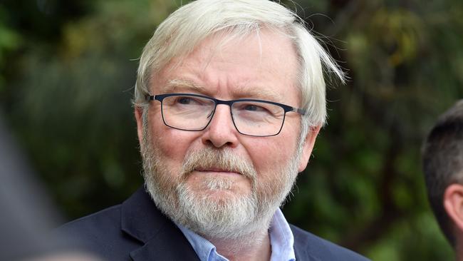 Kevin Rudd has promoted his petition on Twitter, Guardian Australia and the ABC. Picture: Patrick Woods.