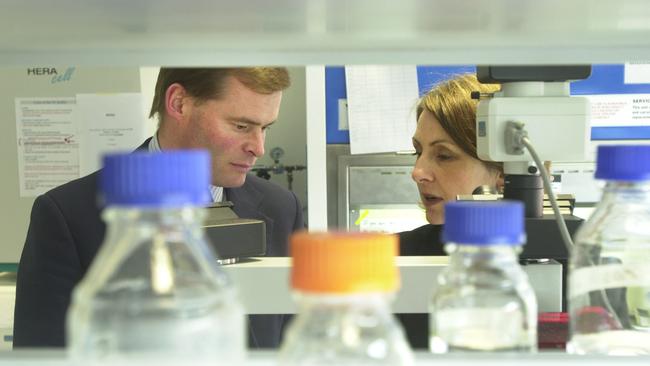 Dr Joy Rathjen, senior researcher in Adelaide University's department of molecular sciences with husband Peter. Picture: Chris Crerar.