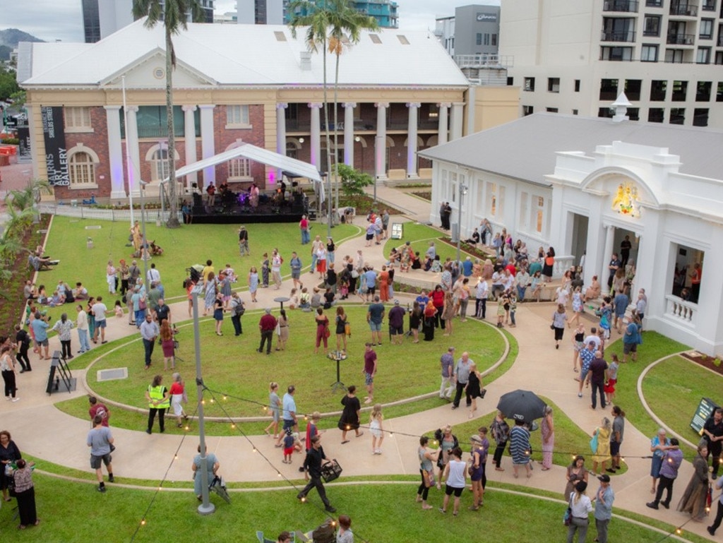 Hundreds of people turned out for the gallery’s opening night. Picture: The Court House/Facebook